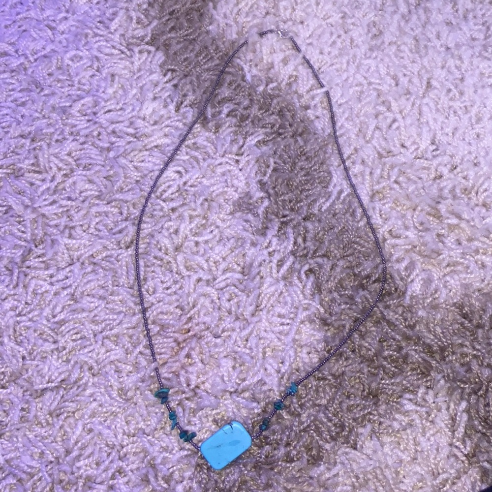 beaded turquoise necklace